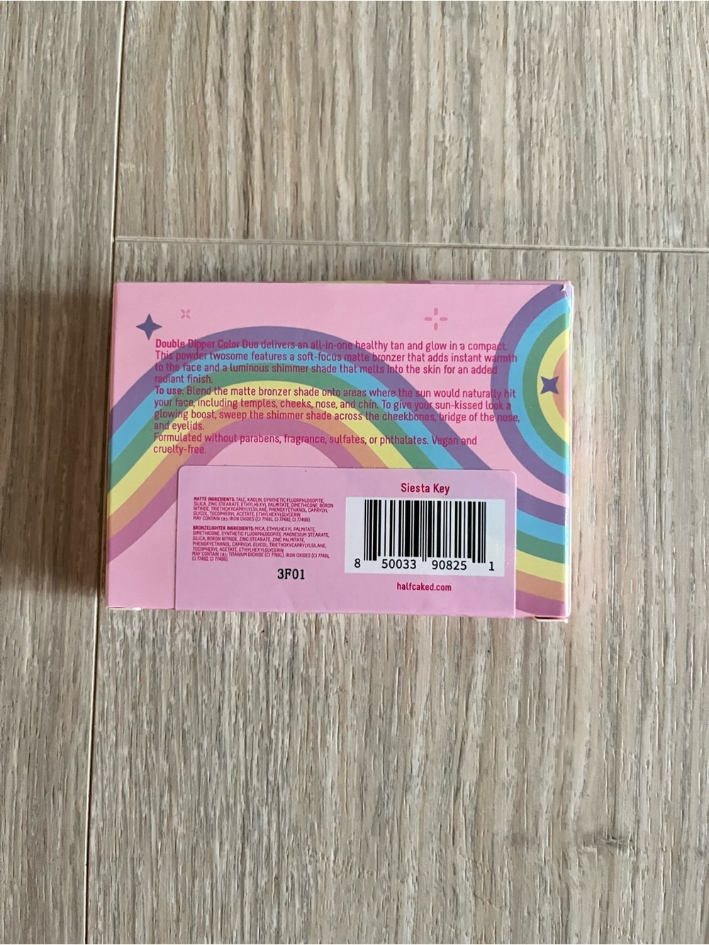 NIB Half Caked Double Dipper Color Duo Blush and Highlighter Siesta Key - Picture 2 of 3